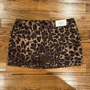 Abercrombie & Fitch Animal Print Mini Skirt